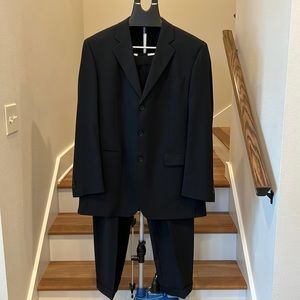 Savile Row Black Suit Size 42 L